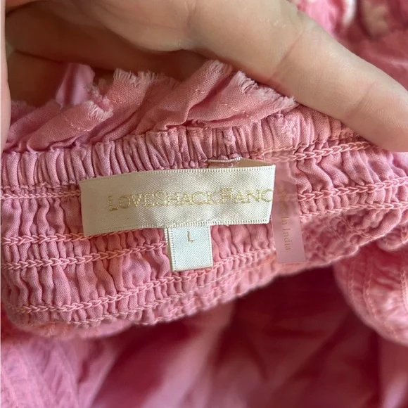 LoveShackFancy Pink Floral Halter Mini Dress - Picture 3 of 5